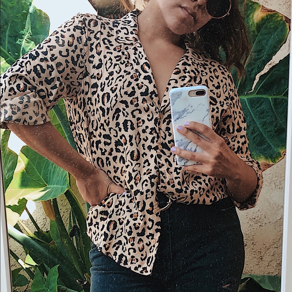 Into the Wild Cheetah button up